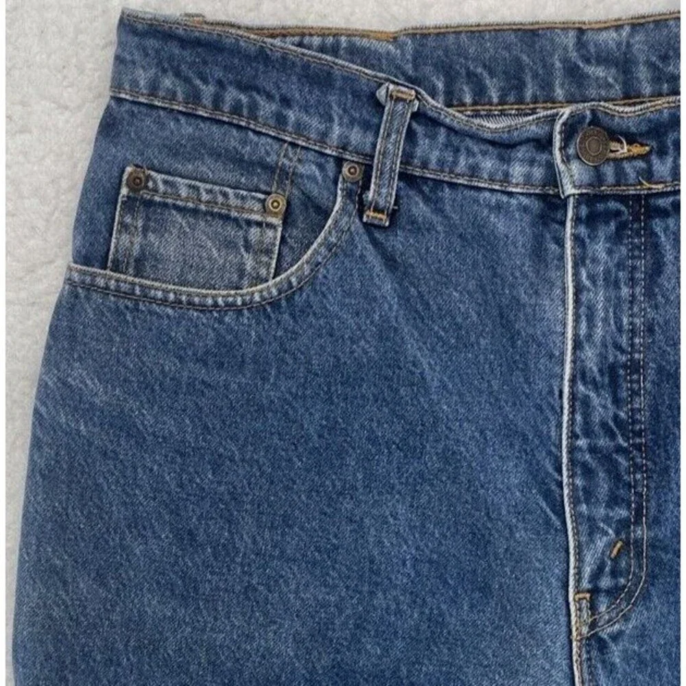 Vintage Levis Orange Tab High Rise Tapered Leg Jeans Medium  Blue Denim 33x32